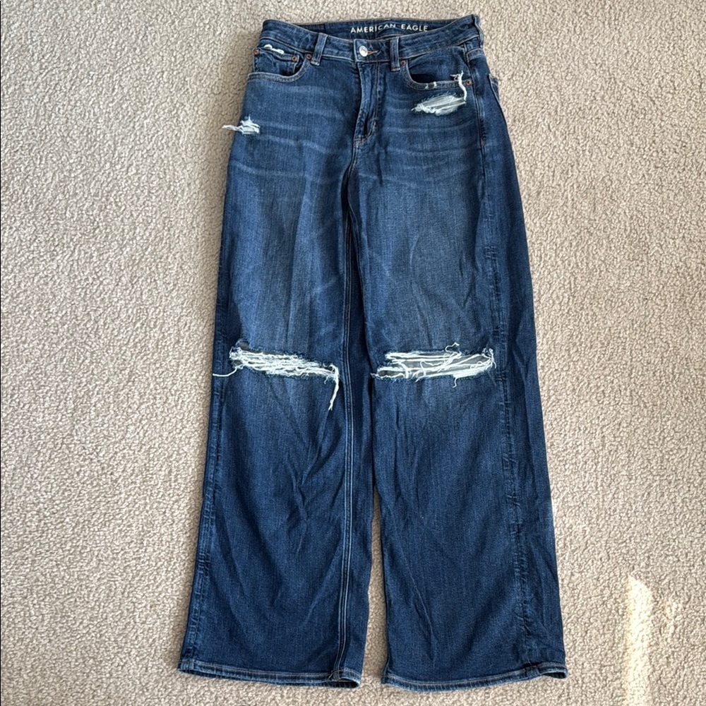 American Eagle Outfitters Dark Blue Flare Jeans